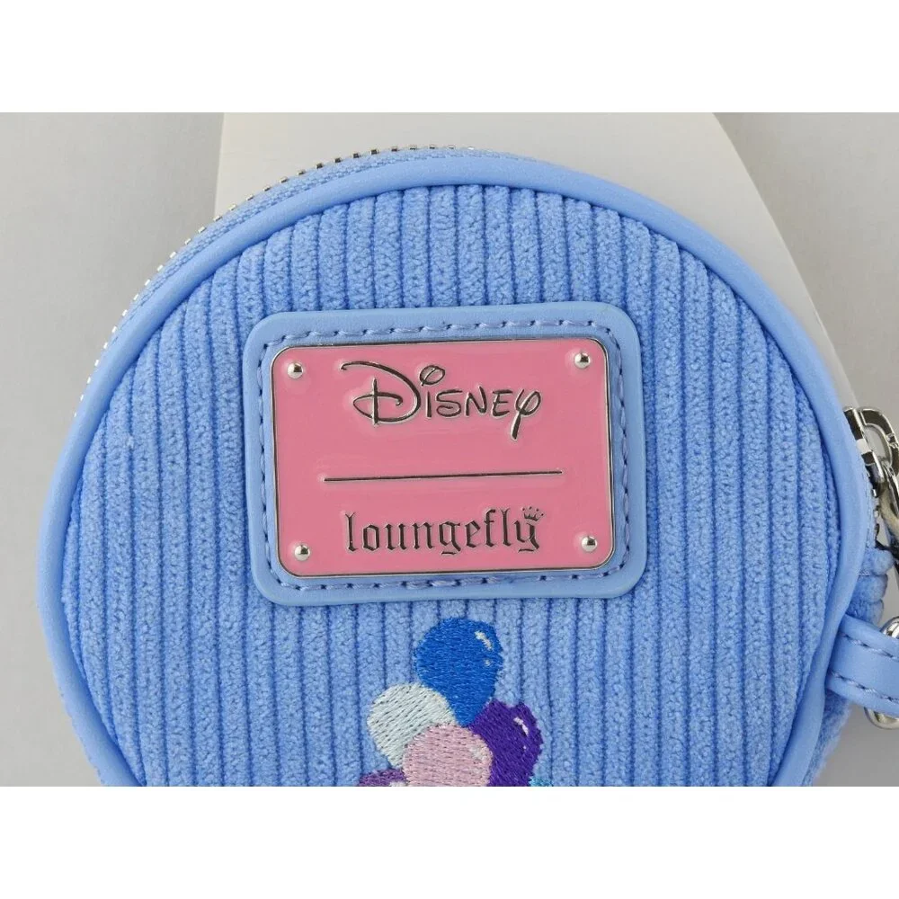 New Loungefly Disney Winnie The Pooh Eeyore Peeking Corduroy Coin Purse Blue - Picture 5 of 8